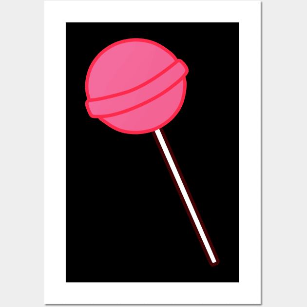 Cherry Lollipop Wall Art by Miitee